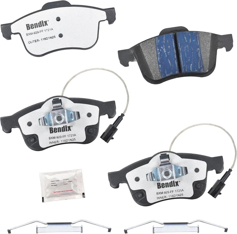 Bendix Fleet Metlok MKD1721AFM Semi-Metallic Front Brake Pads for Ram ProMaster City 2022-2015 - Image 1