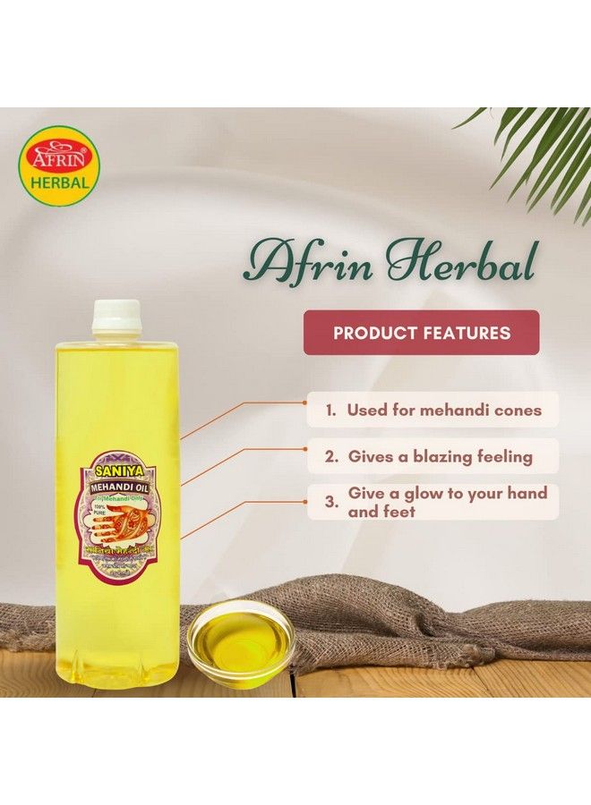 Afrin Henna Mahendi Saniya Oil For Making Mahendi Cones 200 Ml - Image 4