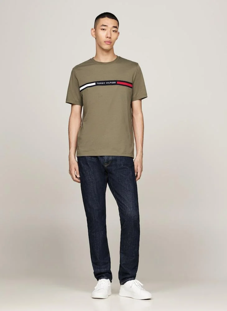 تومي هيلفيغر Logo Crew Neck T-Shirt