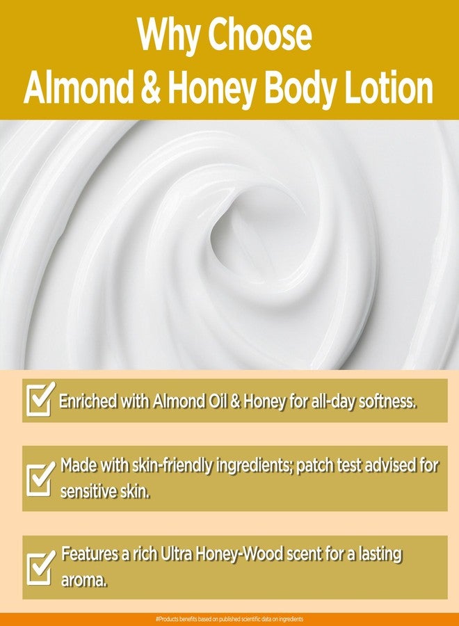 Multani Naturals Almond & Honey Body Lotion | Moisturising Body Lotion for Women & Men | Hydrating & Refreshing | Helps in Dryness Reduction & Softens The Skin | 400 ml (Pack of 2) - Image 4