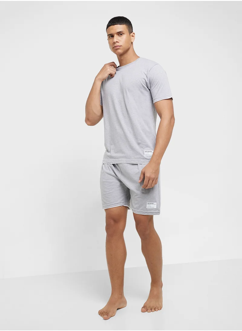 سفنتي فايف Nightwear T-Shirt & Shorts Set