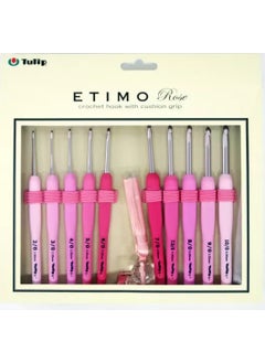 Tulip Etimo Rose Wool 10 Piece Crochet Set with Scissors and Wallet  - Image 1