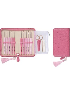 Tulip Etimo Rose Wool 10 Piece Crochet Set with Scissors and Wallet  - Image 3