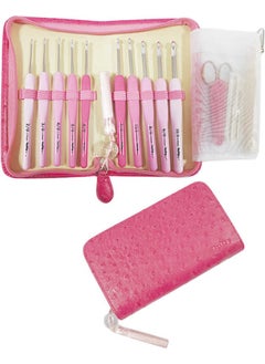 Tulip Etimo Rose Wool 10 Piece Crochet Set with Scissors and Wallet  - Image 2