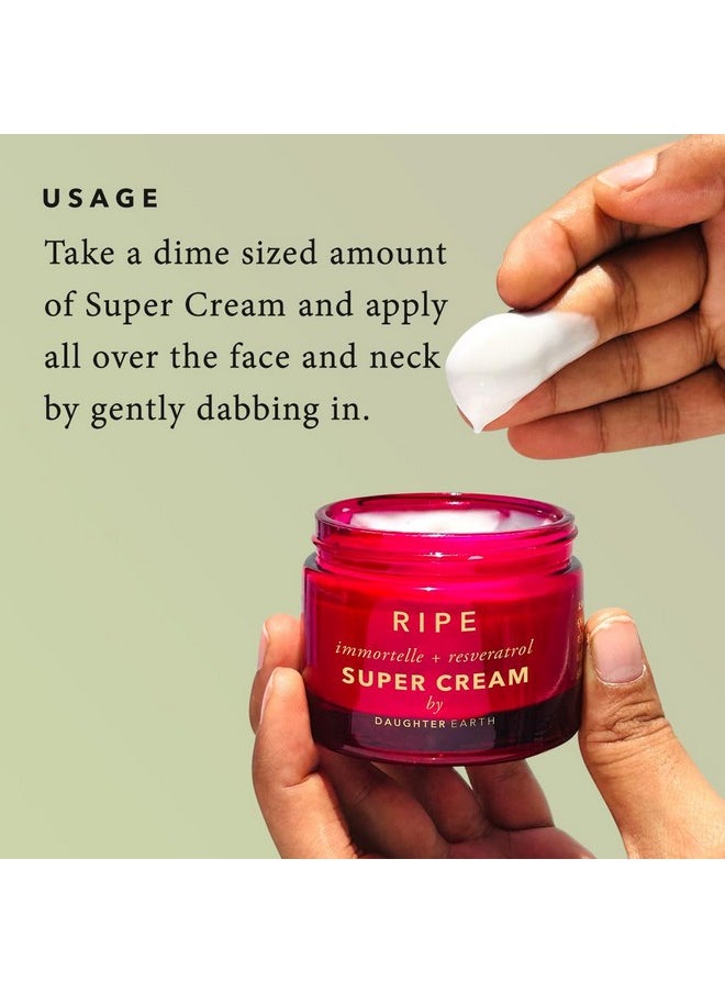 DAUGHTER EARTH Ripe Regime (Cleaner + Cream) Immortelle & Resveratrol | Menopause Hormonal Skin Care | Estrogen-Free With Peptides, Ceramides & Red Clover | Targets Firmness, Lines & Wrinkles - 100 Ml  - Image 5