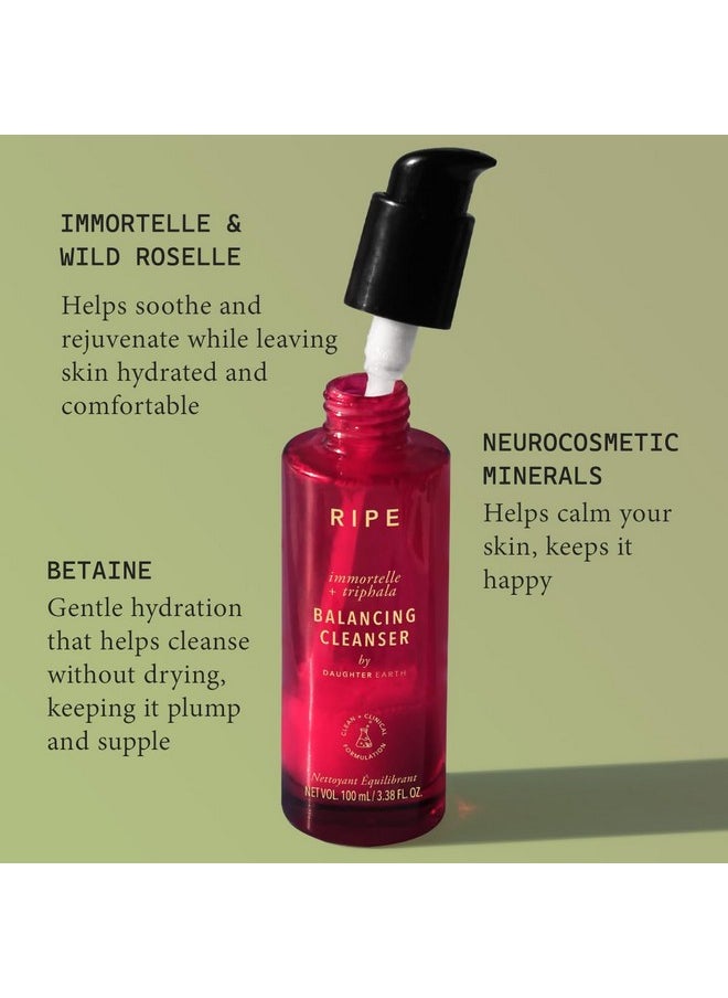 DAUGHTER EARTH Ripe Regime (Cleaner + Cream) Immortelle & Resveratrol | Menopause Hormonal Skin Care | Estrogen-Free With Peptides, Ceramides & Red Clover | Targets Firmness, Lines & Wrinkles - 100 Ml  - Image 2