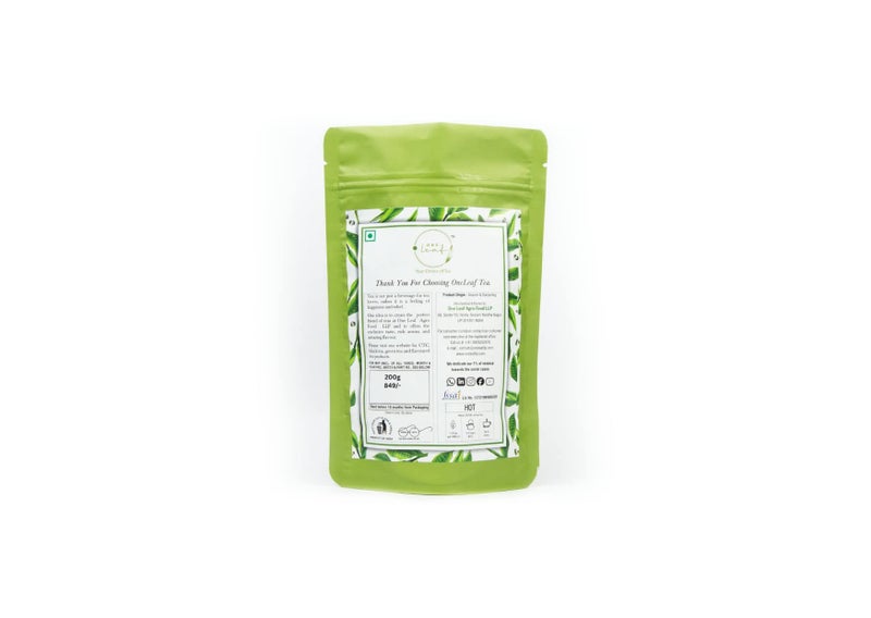 OneLeaf Chamomile Green Tea for Good Sleep & Menstrual Cramp|Non-Bitter Pure Chamomile Flavoured Green Tea Insomnia Relief|Stress Relieving & Menstrual Pain Calming Loose- 200gm Tea Pyramid Pouch (Pack of 1) - Image 4