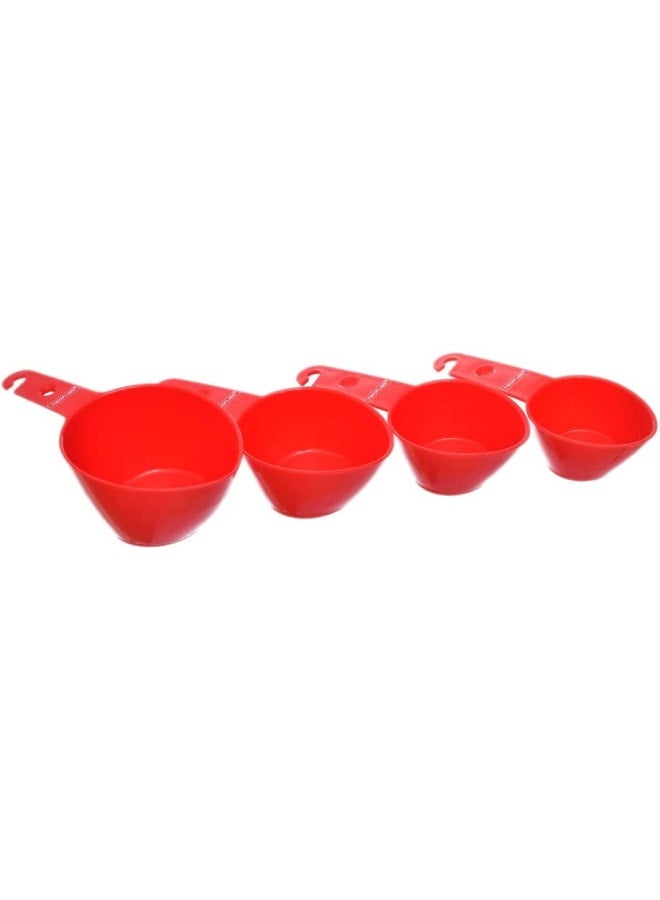 نيو فلام 4 Piece Neoflam Measuring Cups Set – MultiColor Plastic - Image 2