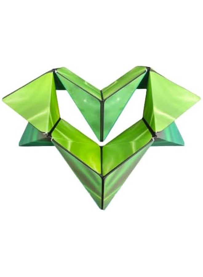 RATSAW Magic Cube Magnetic Puzzle Cube 3D Geometric Puzzle Rubik's Cube Gift for Kids Magnetic Rubik's Cube Brain Toys for Kids and Adults 70 Shapes Changeable Cube green - Image 5