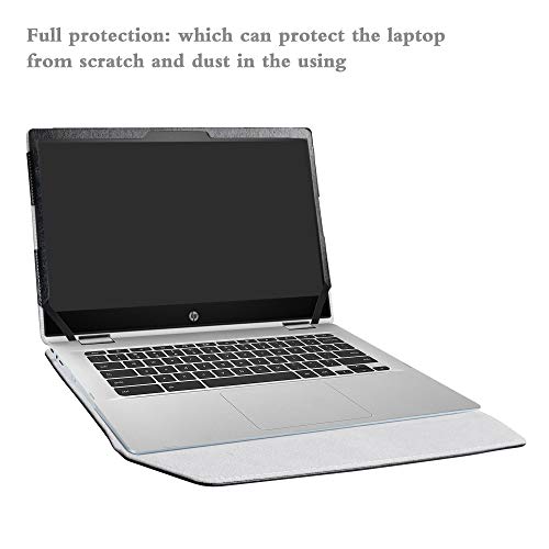 Alapmk Protective Case for MacBook Air 13 (A1369 & A1466,2010-2017 Release),Case for HP Chromebook x360 14 14-daXXXX/14b-caXXXX/Chromebook Enterprise x360 14E 14 G1 14 Inch Laptop,Black - Image 5