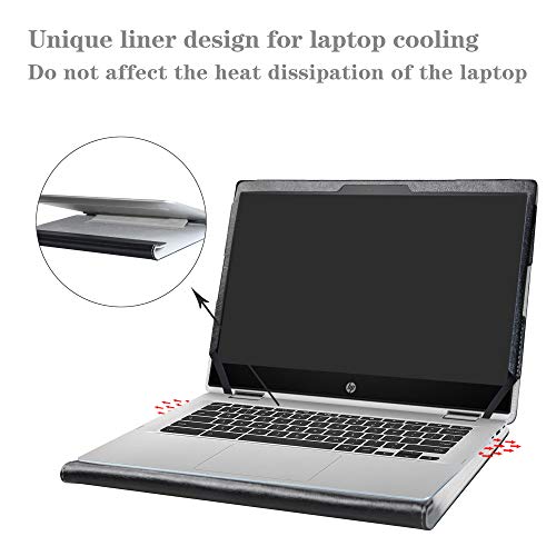 Alapmk Protective Case for MacBook Air 13 (A1369 & A1466,2010-2017 Release),Case for HP Chromebook x360 14 14-daXXXX/14b-caXXXX/Chromebook Enterprise x360 14E 14 G1 14 Inch Laptop,Black - Image 4