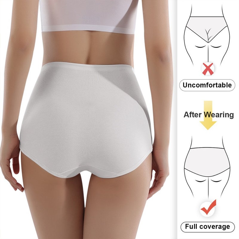 [Overseas Warehouse Shipping] Size High-Waisted Cross-Tie Tummy Control Butt-Lifting Panties With Pure Cotton Crotch For A Lifted Butt - Image 3