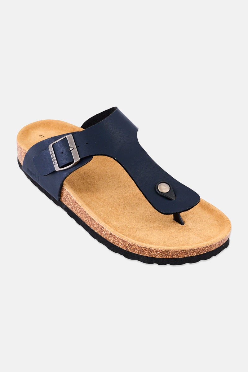 Mudd Men Slip On Cork Sandals, Navy - Image 1