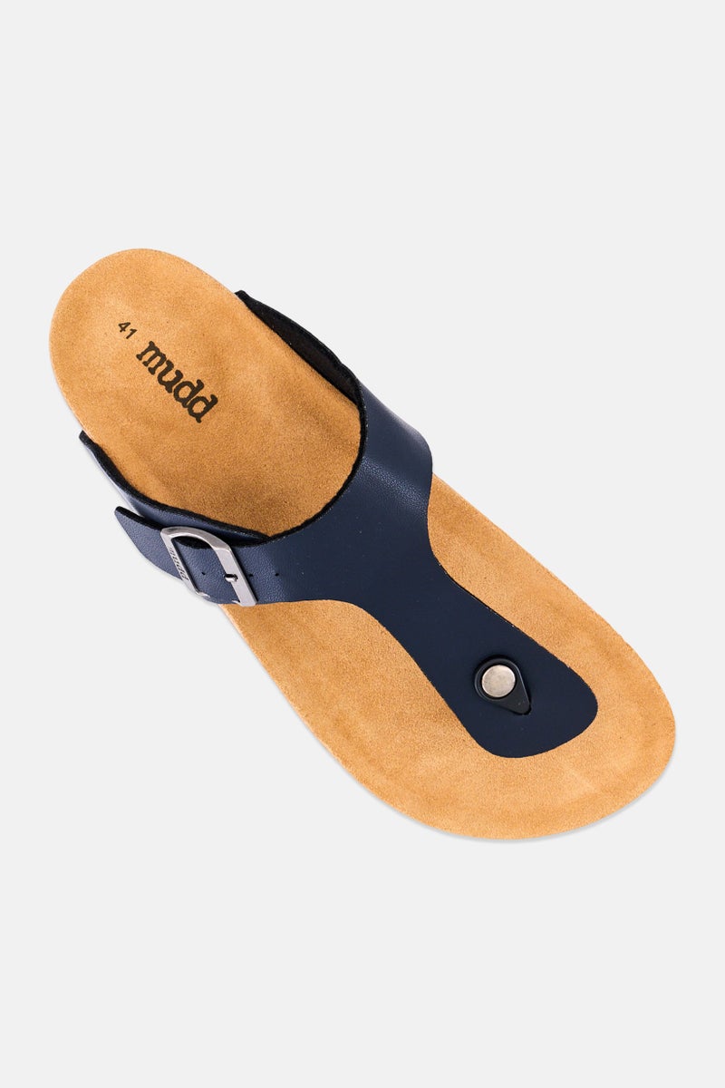 Mudd Men Slip On Cork Sandals, Navy - Image 3
