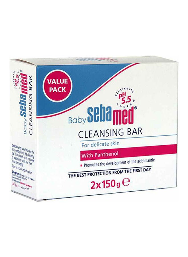 Sebamed Baby Cleansing Bar For Delicate Skin, Pack of 2 - 150 g - Image 1