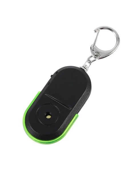 Mini Key Finder, Anti Lost Item Finder, Whistle Sound Control Smart Find Locator Keychain With Led Light, Portable Lightweight Key Finder Keyring For Find Keys, Wallets, Mp3, (1pc, Green)