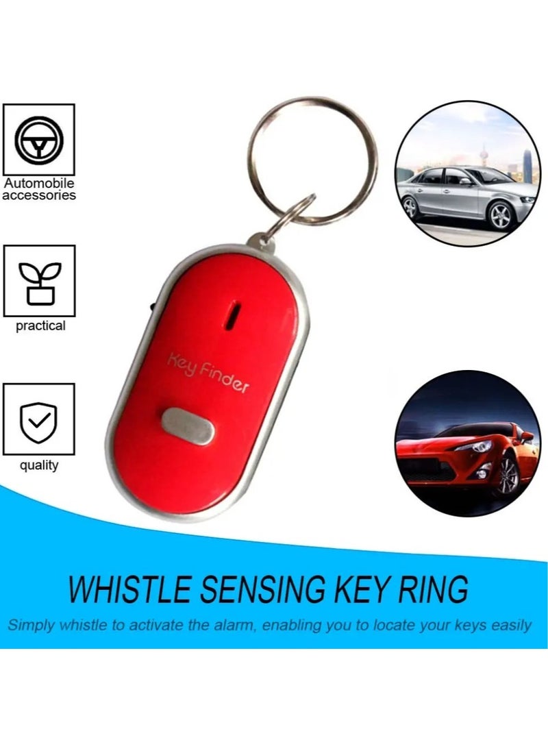 Mini Key Finder, Anti Lost Item Finder, Whistle Sound Control Smart Find Locator Keychain With Led Light, Portable Lightweight Key Finder Keyring For Find Keys, Wallets, Mp3, (1pc, Green)