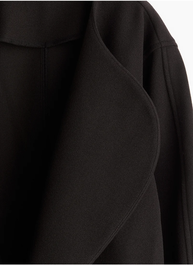 H&M Shawl-Collared Felted Jacket