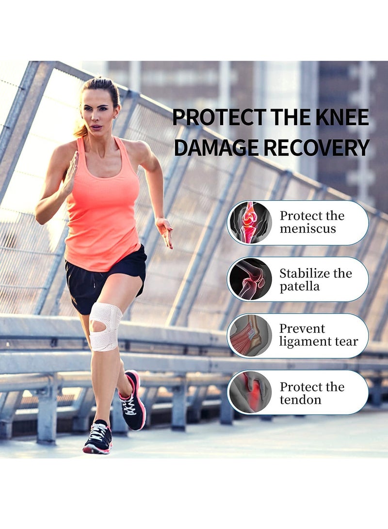 Adjustable Knee Brace with Side Stabilizers for Pain Relief in ACL MCL Injuries and Arthritis, Breathable Support for Men and Women - Image 3