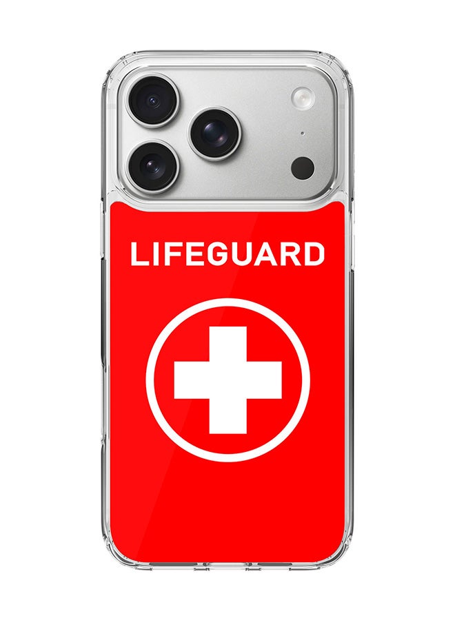 Stylizedd Classic Clear MagSafe Case for iPhone 17 Pro , Hybrid Soft Case Flexible Edges Anti Drop TPU PC Gel Thin Transparent Cover [ Designed for iPhone 17 Pro ] - Lifeguard