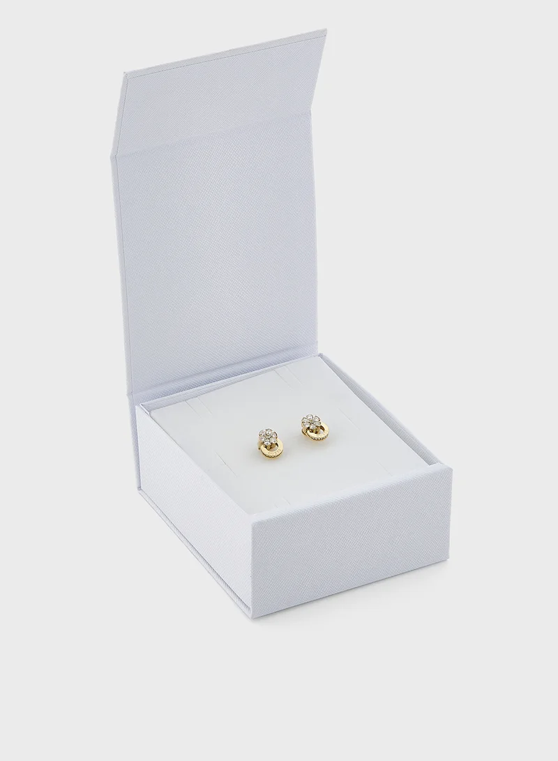 GUESS Lily Flower Stud Earrings