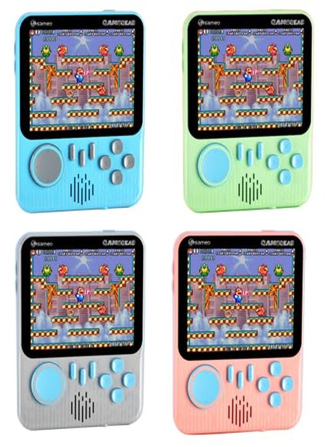 جهاز ألعاب فيديو محمول من ساميو جيم جير، لعبة ريترو صغيرة مع 666 لعبة كلاسيكية ريترو متوافقة مع التلفزيون للأطفال، قابلة لإعادة الشحن، 8 بت كلاسيكية (لون رمادي دولفين) - Image 2