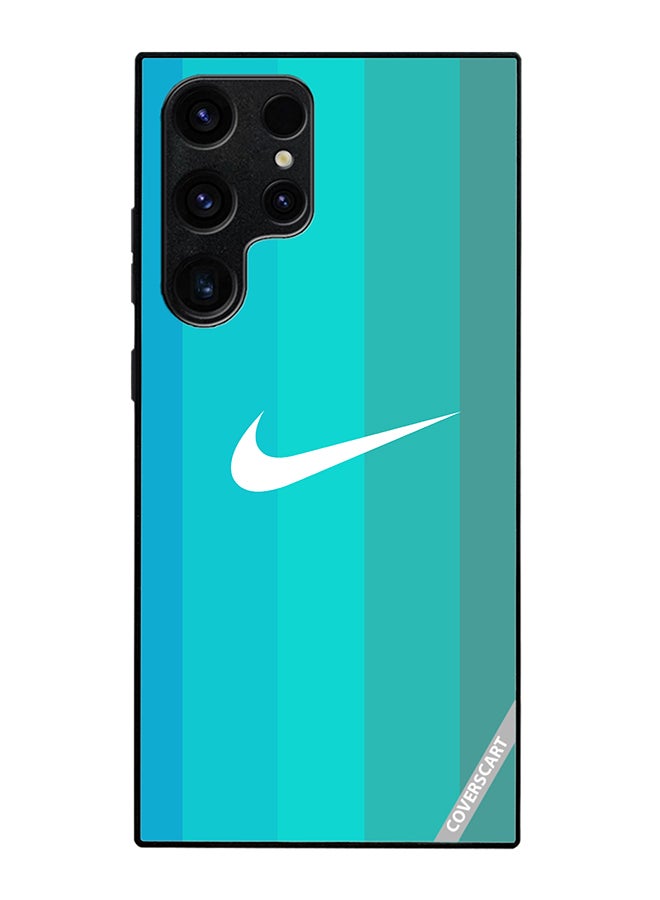 COVERSCART Protective Case Cover For Samsung Galaxy S24 Ultra Nike Logo Turquois Design Multicolour