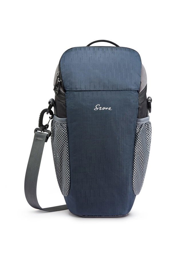 S-ZONE Camera Bag DSLR/SLR Waterproof Camera Case for Photographers Holster Compatible with Nikon Canon Sony, Dark Blue, Casual Daypack - Image 1