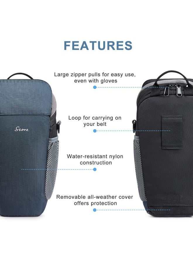 S-ZONE Camera Bag DSLR/SLR Waterproof Camera Case for Photographers Holster Compatible with Nikon Canon Sony, Dark Blue, Casual Daypack - Image 4