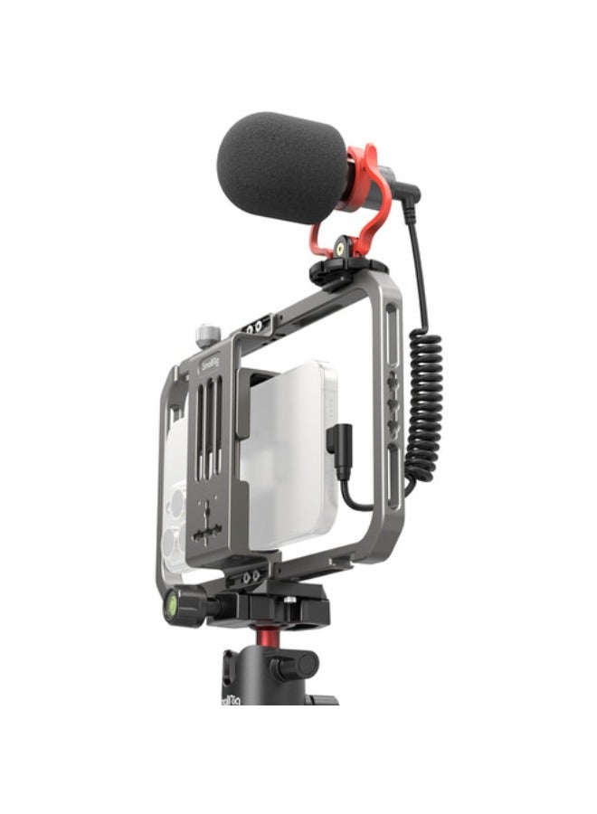 SMALLRIG SmallRig All-in-One Video Kit For Smartphone Creators with Audio and Lighting System 3384C  - Image 5