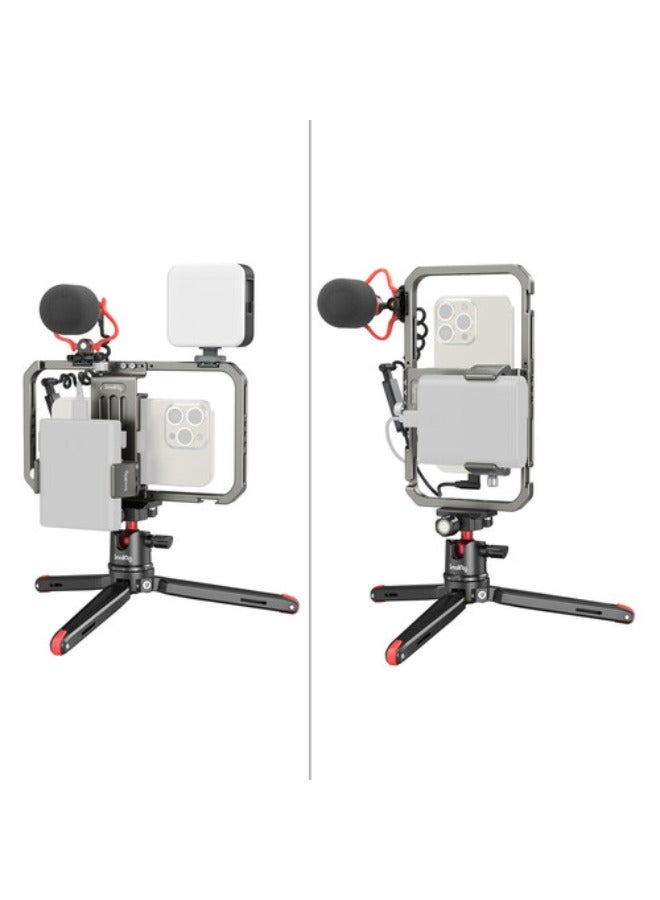 SMALLRIG SmallRig All-in-One Video Kit For Smartphone Creators with Audio and Lighting System 3384C  - Image 3