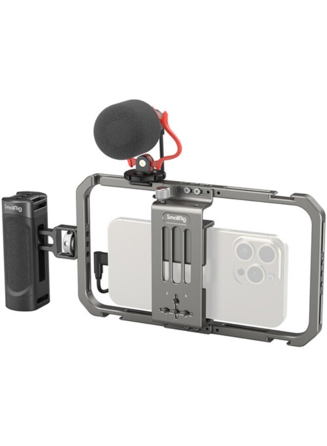 SMALLRIG SmallRig All-in-One Video Kit For Smartphone Creators with Audio and Lighting System 3384C  - Image 4