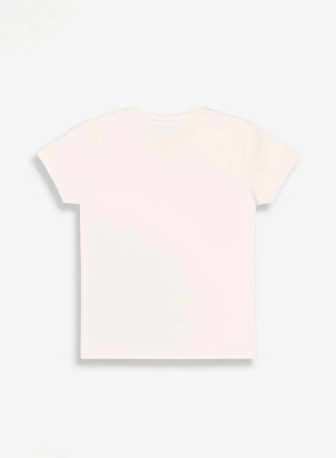 Looney Tunes Graphic Print Round Neck Fashion T-shirt