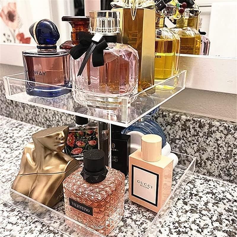 Al Raied ARS® Perfume Organizer Display Tray - Acrylic Handmade Large Vanity Tray, 6x9 inches, Clear - Image 5