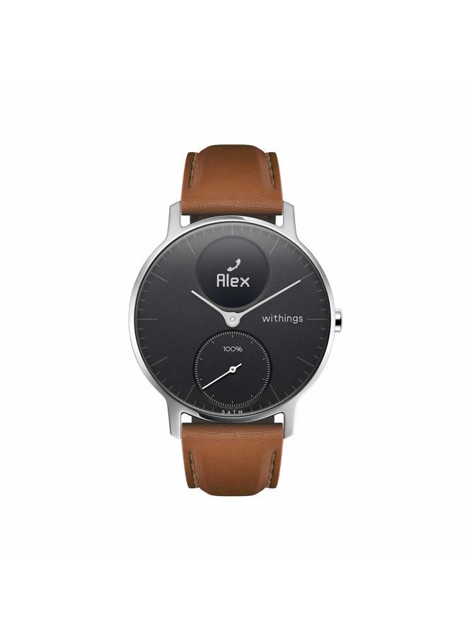 WITHINGS - Premium Leather Wristband for ScanWatch, Steel HR, HR Sport, Move ECG, Move and Steel - Image 2
