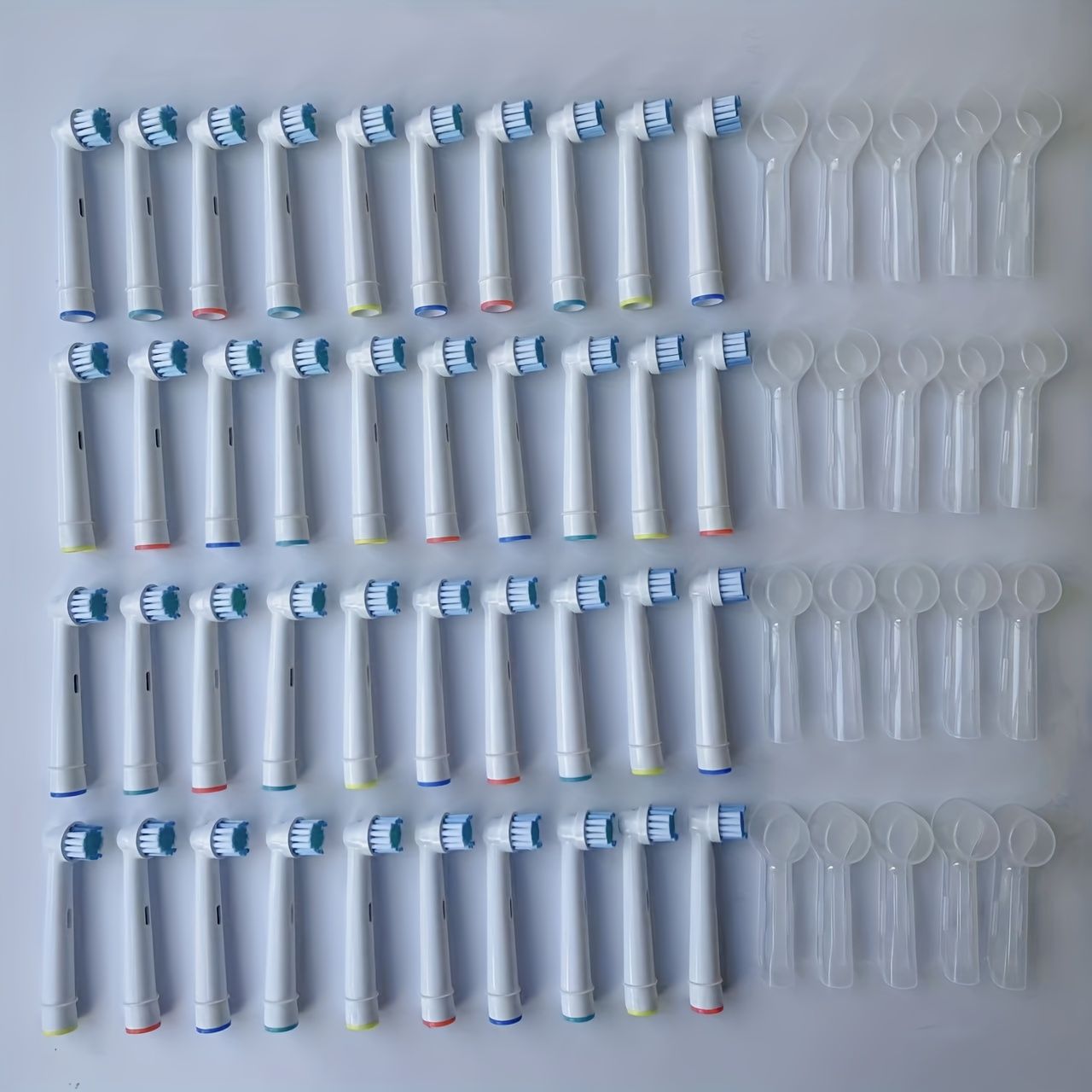 60 Pcs Electric Toothbrush Heads Replacement With 20 Protective Covers Compatible With Oral B Refill Toothbrush Models Pro 500 1000 1500 3000 3757 5000 7000 7500 8000 Professional Clean Toothbrush Hea