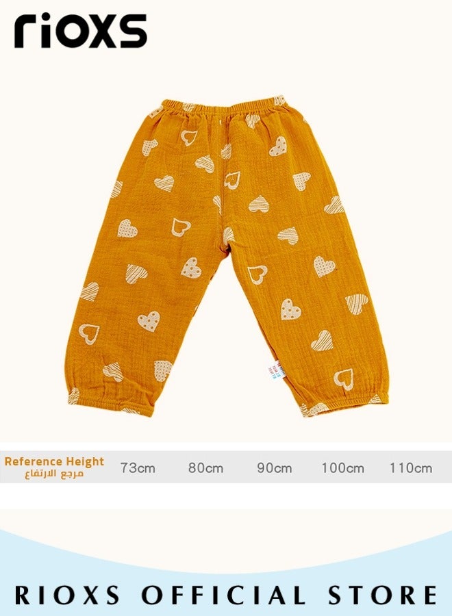 RIOXS Toddlers Boys Girls Mosquito Repellent Pants Children Summer Fashion Slim Pants Casual Loose Pants for Outdoor or Indoor Wear - Image 3
