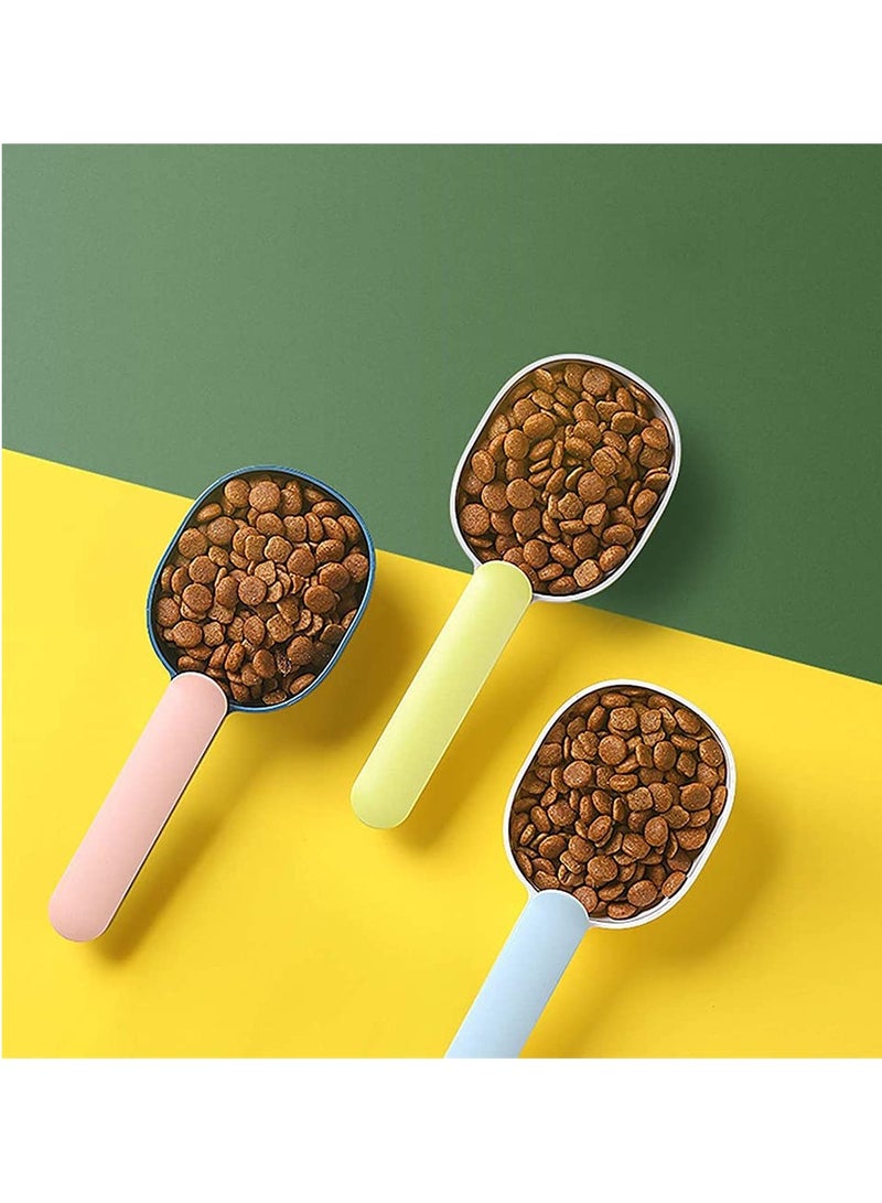 Pet Food Scoop Plastic Measuring Cup Pet Food Feeding Spoon with Ergonomic Bag Clip Handle for Dry Liquid Dogs Cats Birds and Kitchen Seasonings - Image 5