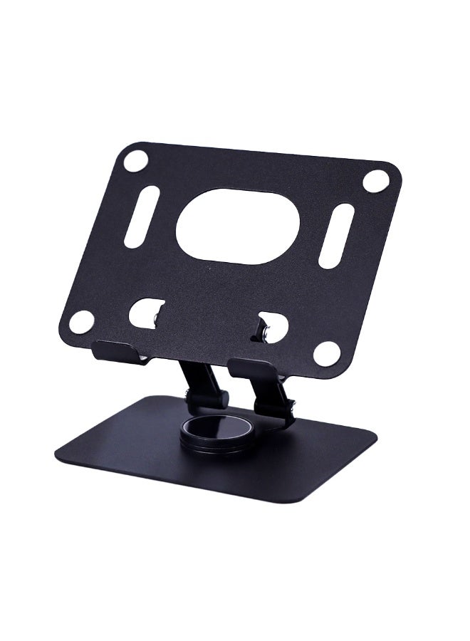 High-quality metal iPad stand with stable base and adjustable design - 360-degree rotation and flexible height - Durable material supports iPad and mobile for a comfortable and safe user experience in the office or home - Image 4