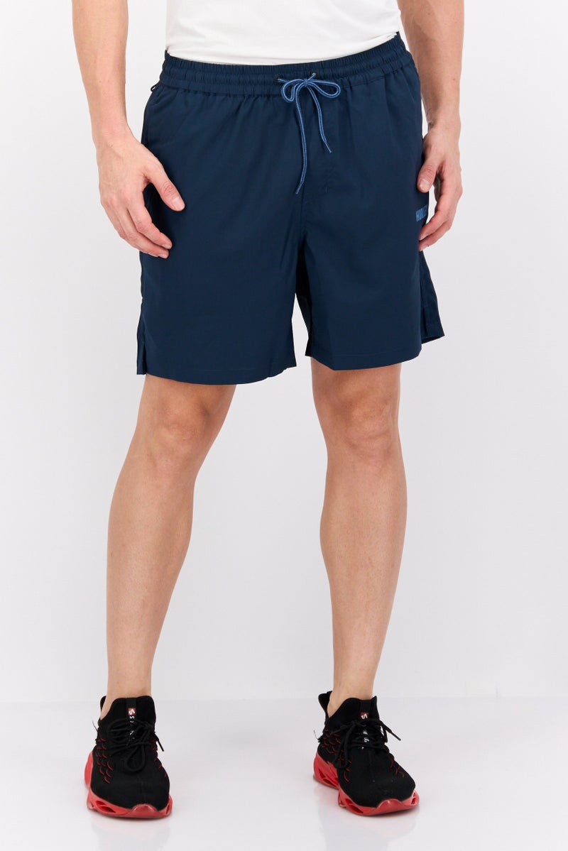 Hurley Men Sportswear Fit Brand Logo Outdoor Shorts, Navy - Image 1