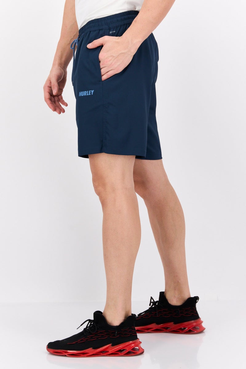 Hurley Men Sportswear Fit Brand Logo Outdoor Shorts, Navy - Image 2