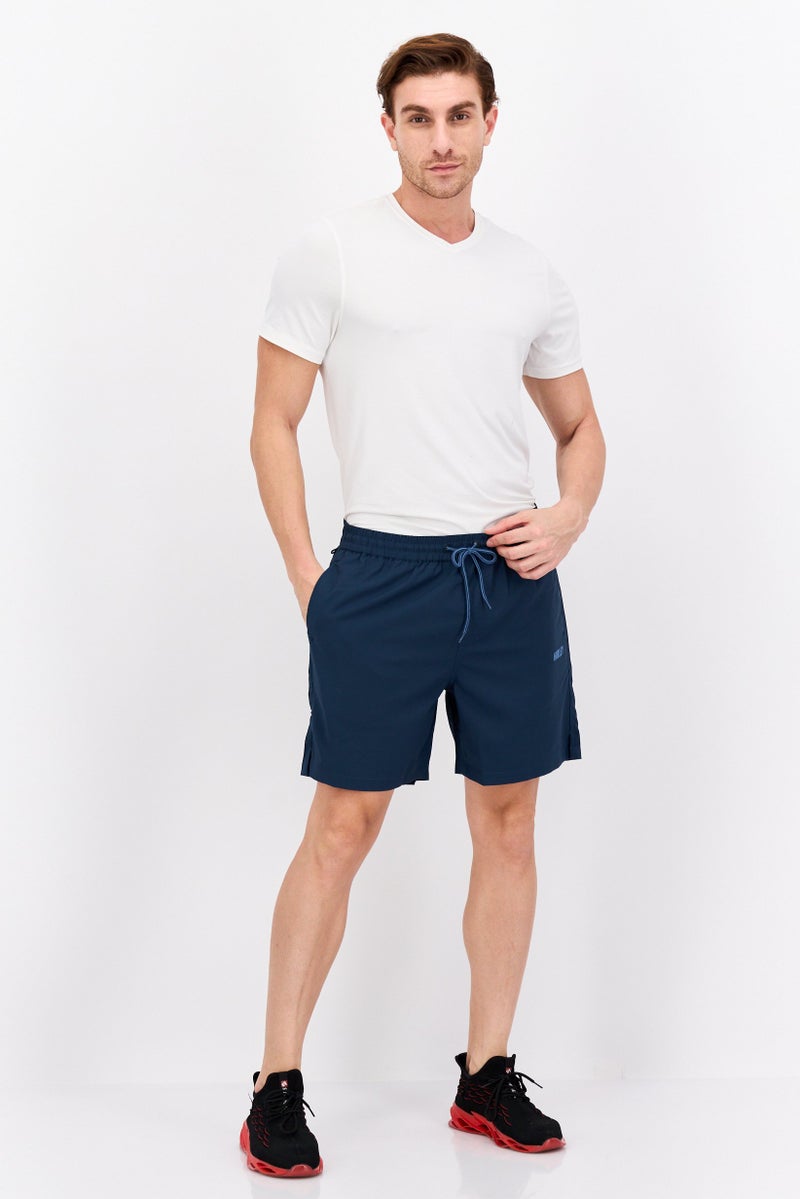 Hurley Men Sportswear Fit Brand Logo Outdoor Shorts, Navy - Image 4