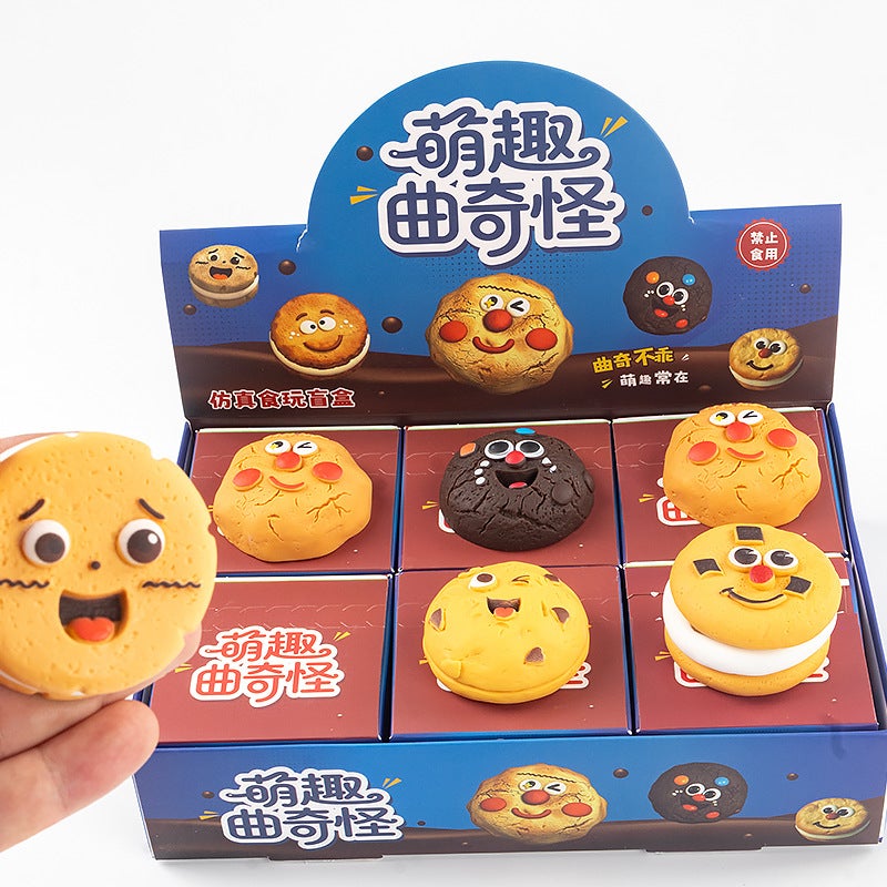 Resin Cookie Emoticon Blind Box Figurine - Image 1