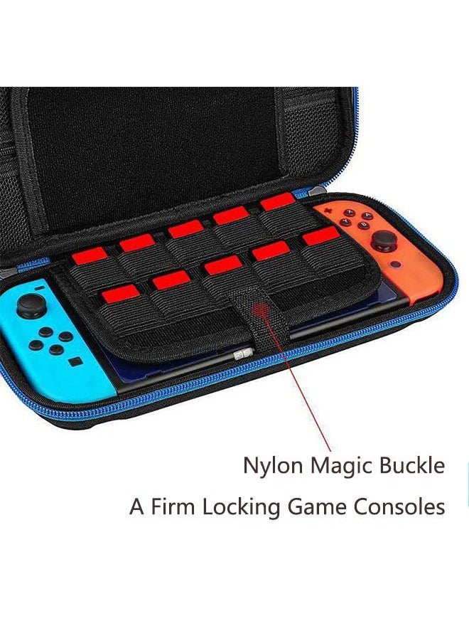 Nintendo - Zipper Locking Bag for Nintendo Switch, Portable Traveler Protective Storage Bag with 20 Game Card Slots & Soft Inner Pocket, Four corner protection Game Bag - Image 1