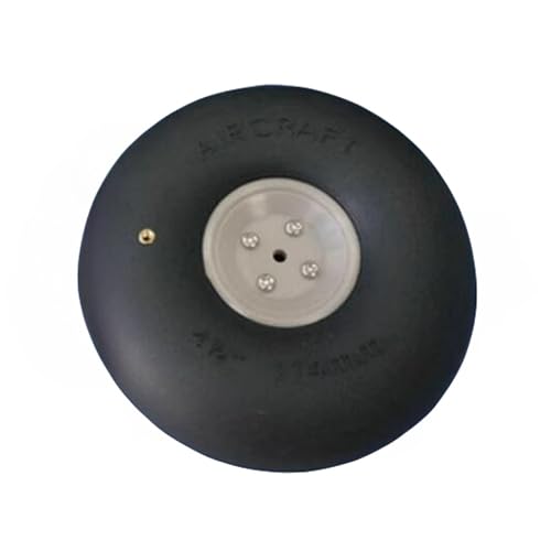 VilogaRC 1 PCS RC Airplane Wheel 45 Inches Wheels Landing Gear RC Plane Wheels for Fixed Wing Model Aircraft 1pcs 45 Inch D114mm - Image 1