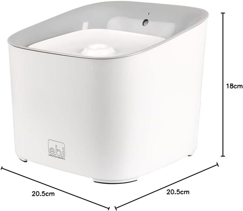 Ebi Manoa Drinking Fountain for Dogs 3L - White 20X20X18cm - Image 2