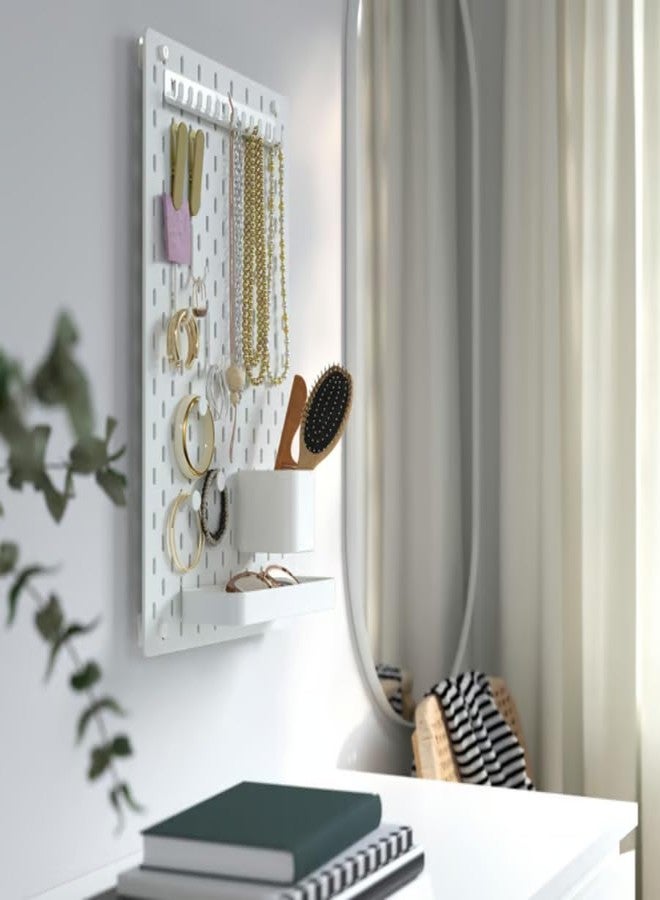 stoRk The SKÅDIS Series Accessories for Pegboard, Easy Attach, No Tools Needed (Container, White) - Image 4