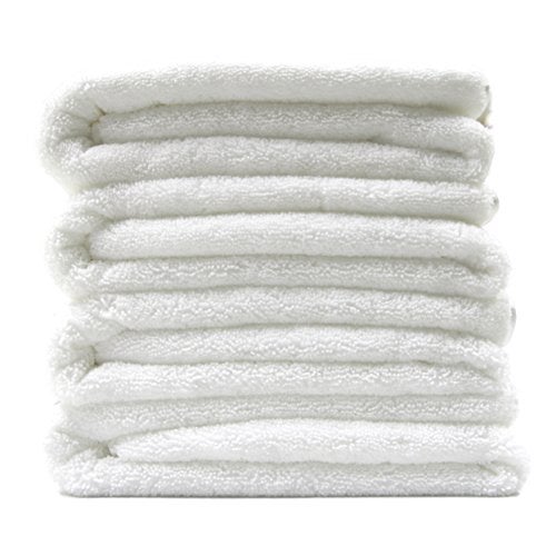 Polyte Premium Quick Dry Microfiber Bath Towel, 57 x 30 in, Set of 4 (White) - Image 1