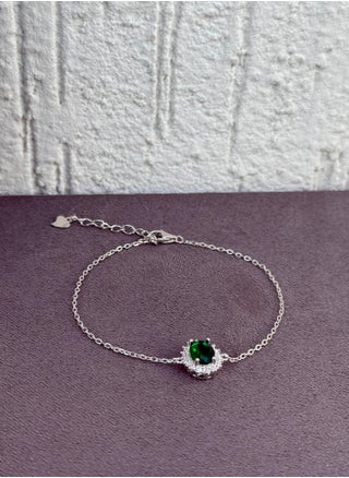 Emerald Halo Gemstone