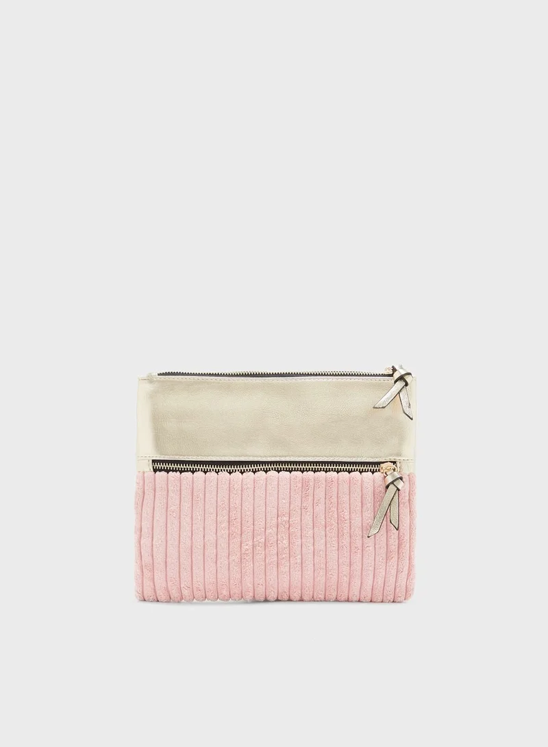 AURORA Two Tone Beauty Bag - Pink